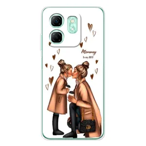 Чехол с печатью для Infinix Smart 9 - (Мама с ребенком) (AlphaPrint) (Дочка и мама)