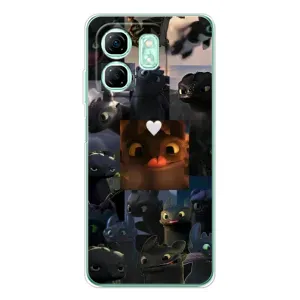 Чехол как приручить дракона на Infinix Smart 9 (Дракон коллаж)