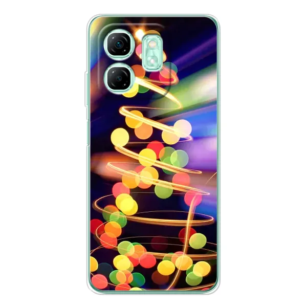 Чехол с принтом «Елка с гирлянд» для Infinix Smart 9