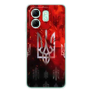 Украинские Чехлы для Infinix Smart 9 с картинкой УПА (AlphaPrint) (ГЕРБ УПА)