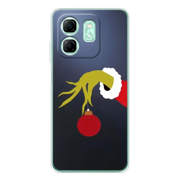 Чехол с принтом «Гринч с игрушкой» для Infinix Smart 9