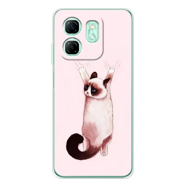 Чехол с принтом «Котик падает» для Infinix Smart 9