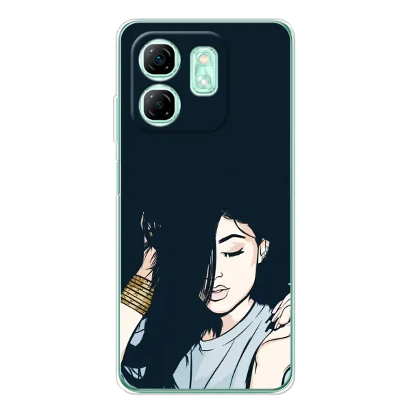 Чехол с принтом «Красивая девочка» для Infinix Smart 9