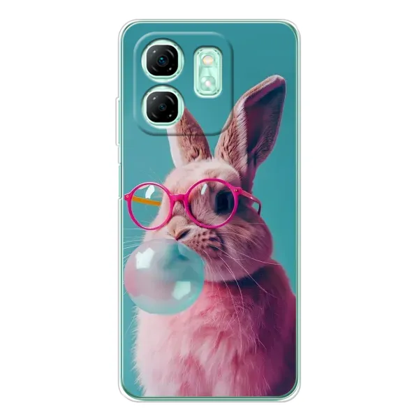 Чехол с принтом «Кролик в очках» для Infinix Smart 9