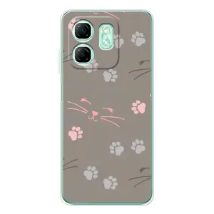Чехол с рисунком кот на Infinix Smart 9 (Лапы и усы)
