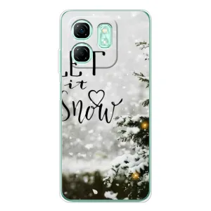 Новогодние, Праздничные Чехлы для Infinix Smart 9 - 2024 год (Let it snow)