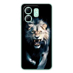 Чехол с картинкой «Хищники» для Infinix Smart 9 (Лев в темноте)