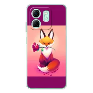 Чохли з картинкою Лисичка для Infinix Smart 9 (VPrint) (Лиса з трояндою)
