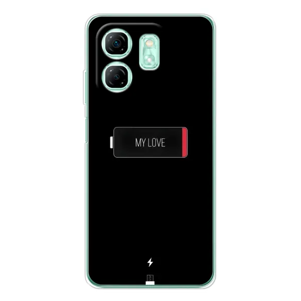 Чехол с принтом «Love battery» для Infinix Smart 9
