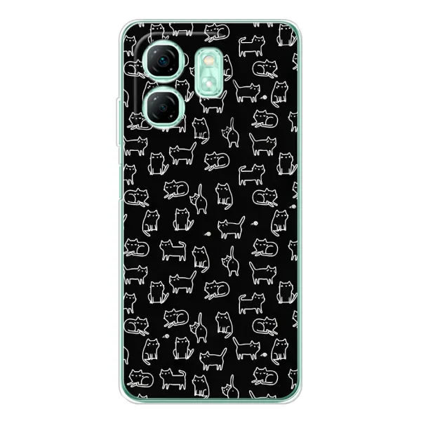 Чехол с принтом «Меленькие котики» для Infinix Smart 9