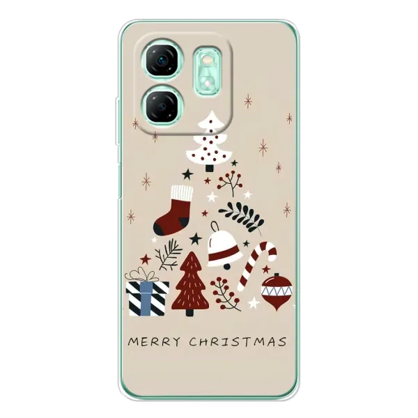 Чехол с принтом «Merry Christmas» для Infinix Smart 9