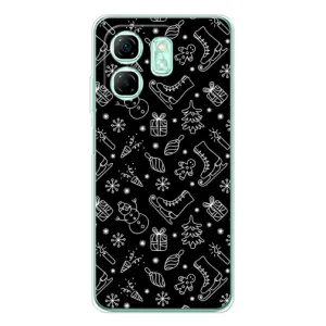 Новогодние, Праздничные Чехлы для Infinix Smart 9 - 2024 год (Новогодний фон)