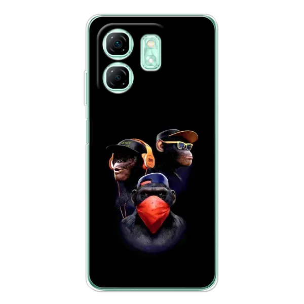 Чехол с принтом «Три обезьяны» для Infinix Smart 9
