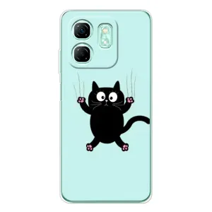 Чехол с принтом «Падающий кот» для Infinix Smart 9