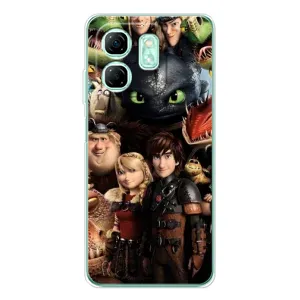 Чехол как приручить дракона на Infinix Smart 9 (Персонажи дракона)
