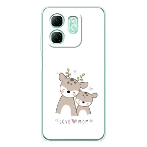Чохол з принтом «Оленята мама і малюк» для Infinix Smart 9