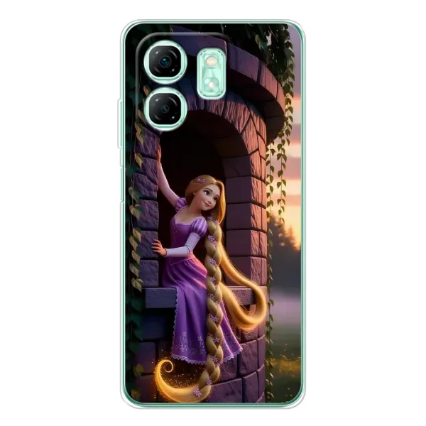 Чехол с принтом «Рапунцель на башне» для Infinix Smart 9