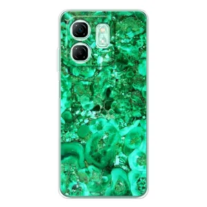 Мраморный чехол на Infinix Smart 9 (VPrint) (Салатный Мрамор)