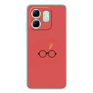 Чехлы с Гарри Поттером для Infinix Smart 9 (AlphaPrint) (шрам и очки)