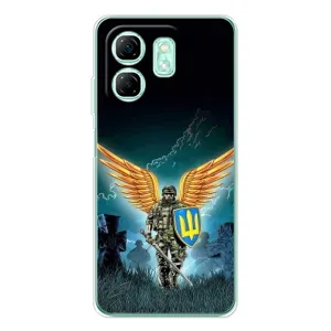 Чехлы с картинкой ЗСУ для Infinix Smart 9 (AlphaPrint) (Солдат ЗСУ)