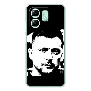 Чехол для Infinix Smart 9 (AlphaPrint - с принтом Зеленского) (Зеленский АРТ)