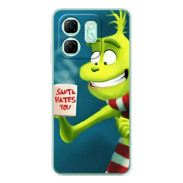Чехол с принтом «Зеленый Гринч» для Infinix Smart 9