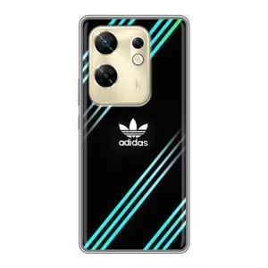 Чехлы Адидас для Infinix Zero 30 (AlphaPrint) (Адидас с полосами)