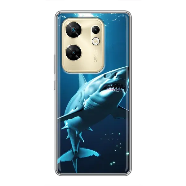 Чехол с принтом «Акула под водой» для Infinix Zero 30