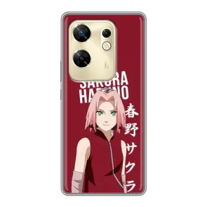 Чехлы Персонажи Аниме Наруто для Infinix Zero 30 (AlphaPrint) (Аниме Сакура)