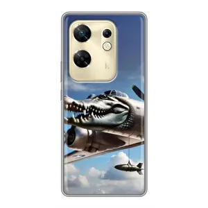 Чехол с мемом Тралалело тралала на Infinix Zero 30 (Бомбардиро крокодило)