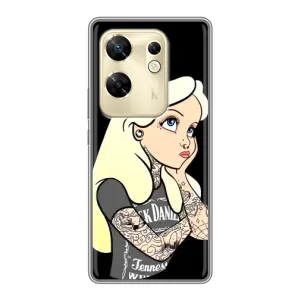 Чехол с печатью для Infinix Zero 30 - (Мода) (AlphaPrint) (Девочка в тату)