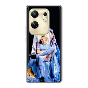 Чехлы с футболистом Ерлинг Холанд для Infinix Zero 30 (AlphaPrint) (футболист Холанн)