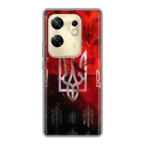 Украинские Чехлы для Infinix Zero 30 с картинкой УПА (AlphaPrint) (ГЕРБ УПА)