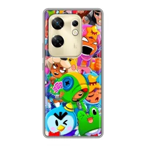 Чехол для Infinix Zero 30 Бравл Старс (VPrint) (герои Бравл Старс)