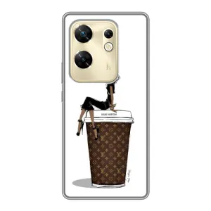 Чехлы Луи Витон для Infinix Zero 30 (AlphaPrint - LOUIS VUITTON) (кофе LOUIS VUITTON)