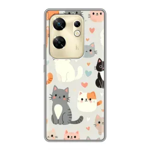 Чохол з малюнком кіт на Infinix Zero 30 (Колаж котів)