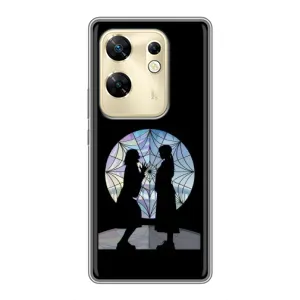 Чехлы Венсдей на Infinix Zero 30 Уэнсдей (AlphaPrint) (комната Уэнздей)