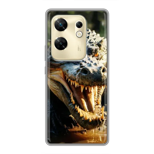 Чехол с принтом «Опасный крокодил» для Infinix Zero 30