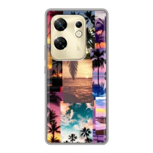 Силиконовый чехол с КАРТИНКАМИ лето для Infinix Zero 30 (AlphaPrint) (Летний отпуск)