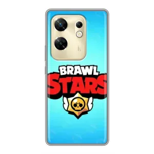 Чехлы Brawl Stars для Infinix Zero 30 (AlphaPrint) (Лого Бравл Старс)