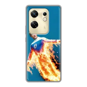 Чехол с принтом «Человек-факел в огне» для Infinix Zero 30