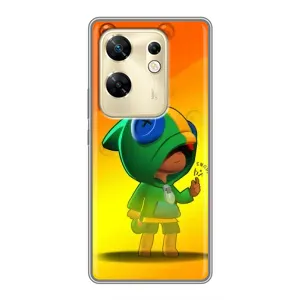 Чехол для Infinix Zero 30 Бравл Старс (VPrint) (Мальчик Леон)