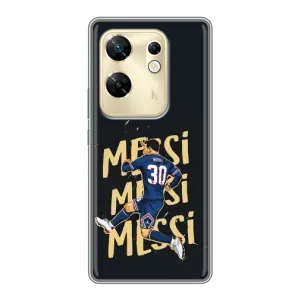 Чехлы для Infinix Zero 30 (Leo чемпион) (AlphaPrint) (Messi ПСЖ)