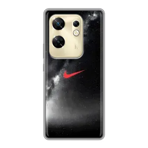 Чехол для Infinix Zero 30 - с принтом Найк (AlphaPrint) (Найк красный)