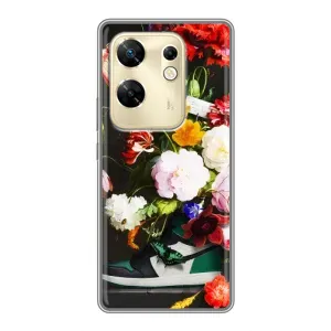 Брендновые Чехлы для Infinix Zero 30 - (PREMIUMPrint) (Nike цветы)