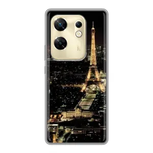 Чехол Эйфелева Башня для Infinix Zero 30 - (AlphaPrint) (Ночной Париж)