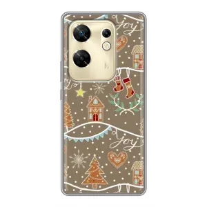Новогодние, Праздничные Чехлы для Infinix Zero 30 - 2024 год (Новогодние пряники)