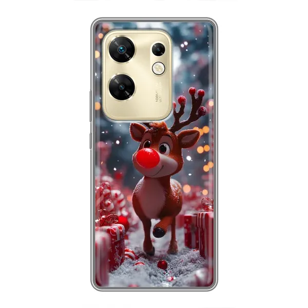 Чехол с принтом «Олень среди подарков» для Infinix Zero 30