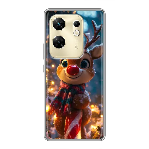 Чехол с принтом «Олень с шарфом» для Infinix Zero 30
