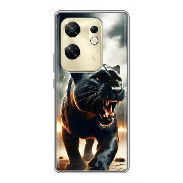 Чехол с принтом «Черная пантера» для Infinix Zero 30